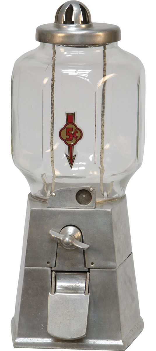 5 Cent "ASCO Hot Nut Vendor" Bulk Vending Machine c1946