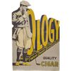 Image 1 : Early "Golfology Cigar" Die-Cut Easel Back Cardboard Di