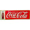 Image 1 : Vintage Drink Coca Cola Embossed Tin Sign c1936