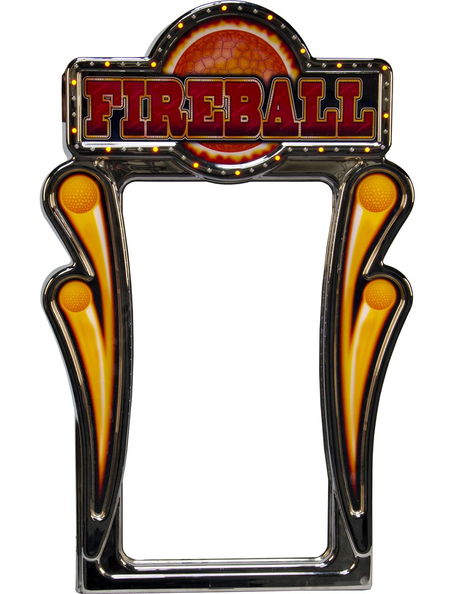 Light Up Fireball Slot Machine Sign