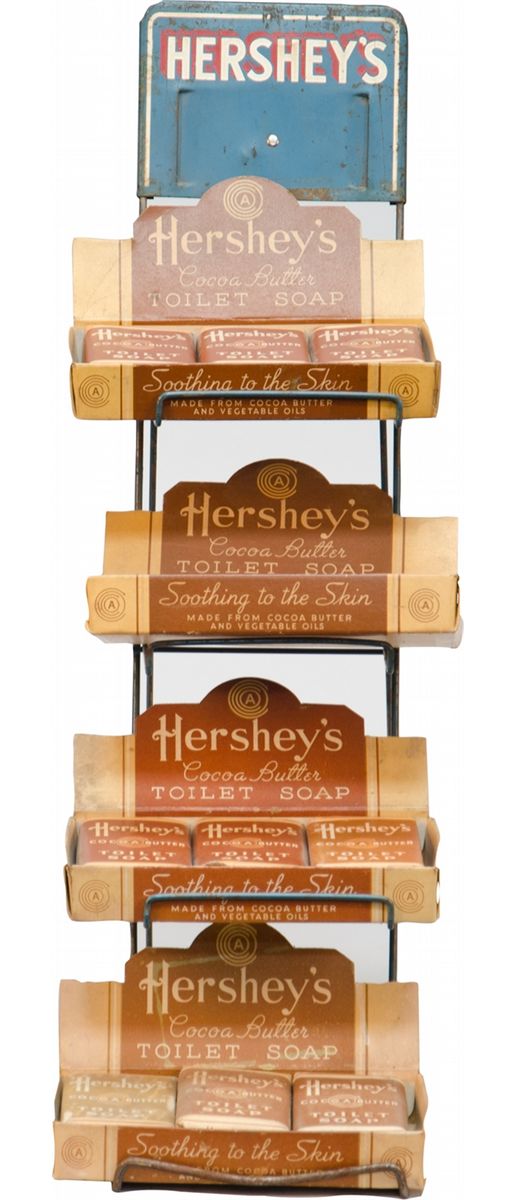 HERSHEY's Cocoa Butter Toilet Soaps Cardboard Counter D