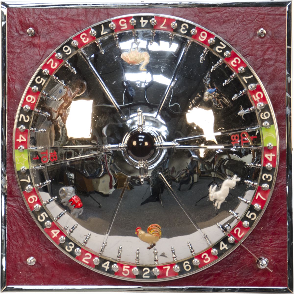 Small Roulette Style Animal Race Betting Table Wheel Ga