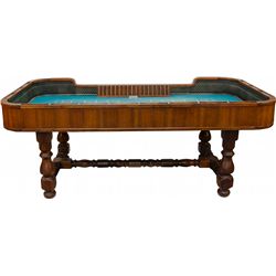 Oak One Man Tub Craps Gambling Table