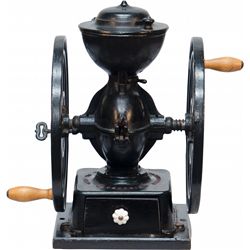 Early Cast-Iron Enterprise MFG. Co. 2-Wheel Counter Cof