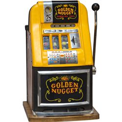 25 Cent Mills Novelty Hi-Top Golden Nugget Slot Machine