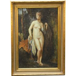 Vintage Nude Lady Painting