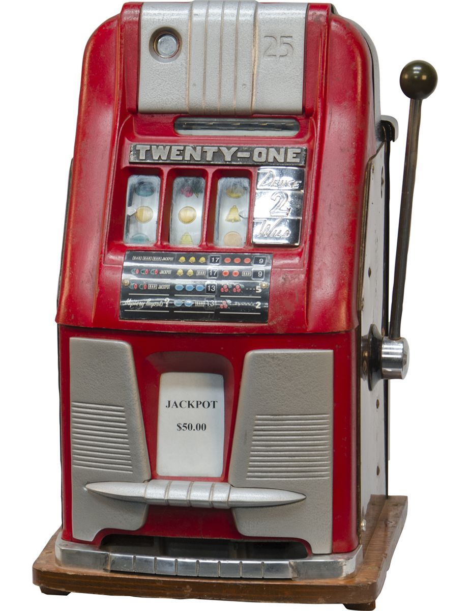 25 Cent Mills Novelty HiTop "TwentyOne" Slot Machine