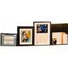 Image 1 : Lot Of 4 Jack Lord Related Items In Frames: