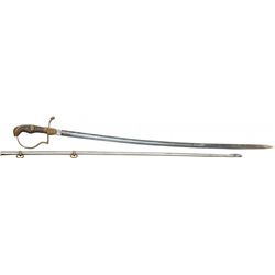 Antique Calvary Officer's Sword w/ Lion Head Hilt c1900