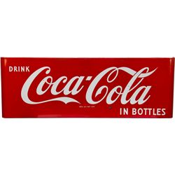 Drink Coca Cola In Bottles Store Front Porcelain Sign