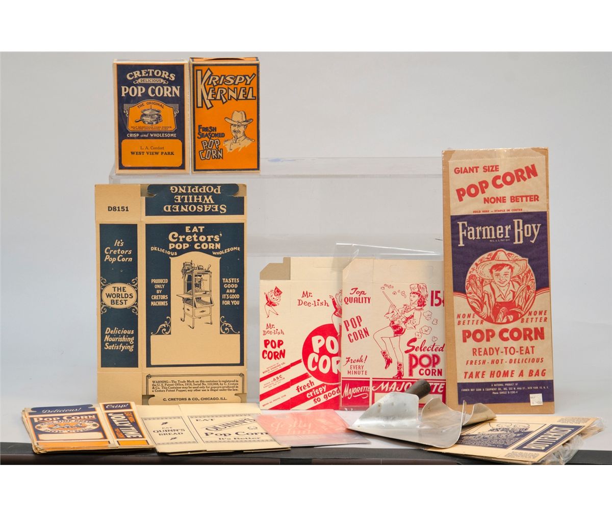 Lot Of Early Popcorn Wagon Related Items