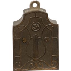 5 Cent Cast-Iron Nickelodeon Player Wall Box