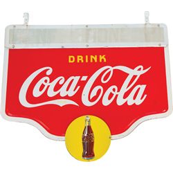 Large Drink Coca Cola Die-Cut Double Sided Porcelain