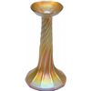 Image 1 : Tiffany Gold Iridescent Favrile Glass Candlestick