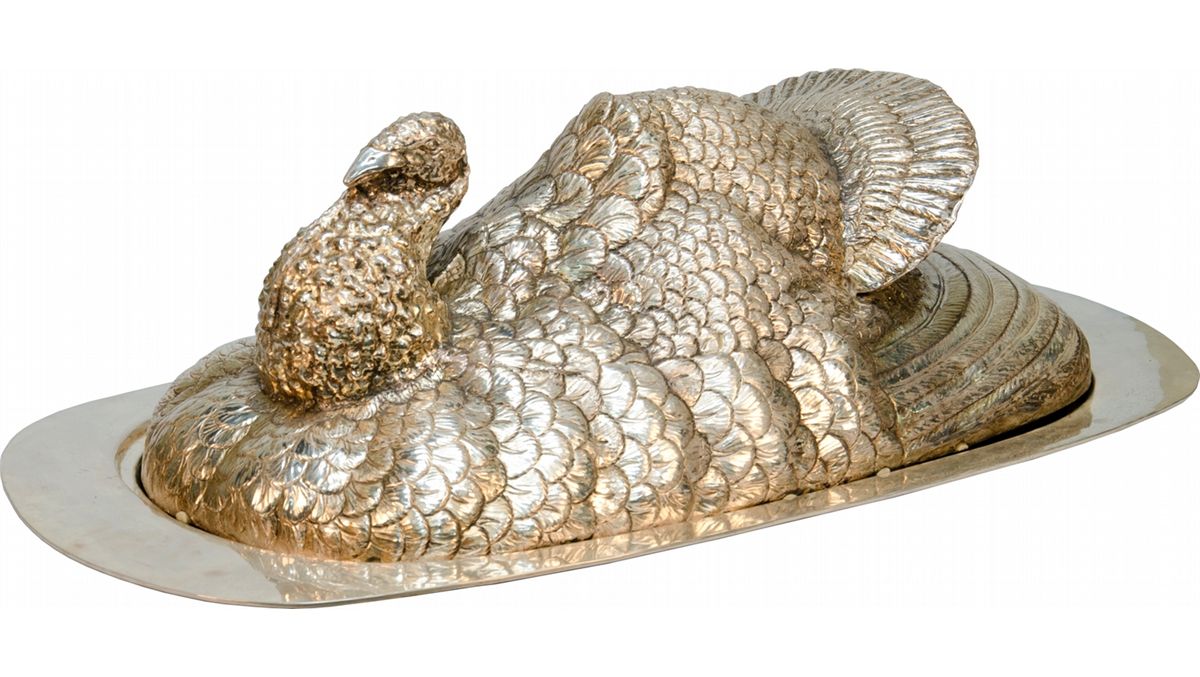 Silver Plated Turkey Serving Tray