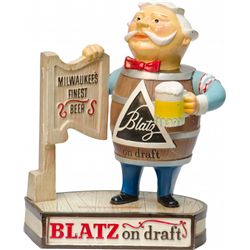 Blatz Beer Figural Advertisement Display  Blatz on Draf