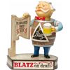 Image 1 : Blatz Beer Figural Advertisement Display "Blatz on Draf