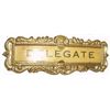 Image 1 : VINTAGE LARGE GOLD *DELEGATE PIN* LOOKS GOLD BUT CAN NOT SEE STAMP MEASURES APPROX 2 INCHES LONG