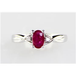 10K 1.6 Ruby Diamond Ring