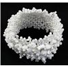 Image 2 : 274.24CTW 7in. WHITE TURQUOISE W/ BEADS ELASTIC BRACELE
