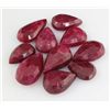 Image 2 : Ruby 123.33 ctw Loose Gemstone Mix Sizes Pear Cut