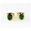Image 1 : 10K Yellow Gold .50 Emerald Earring "Nice"