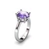 Image 1 : Tanzanite 3.50 ctw Diamond Ring 14kt White Gold