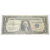 Image 1 : 1957 SERIES B $1 SILVER CERTIFICATE SERIAL # W94384586A *PLEASE LOOK AT PICTURE TO DETERMINE GRADE*!