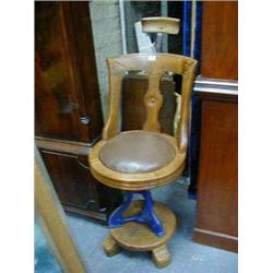 SHIPS CHAIR ON DOLPHIN FEET - GLASGOW MAKER -...
