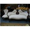 Image 1 : MAHOGANY FRAMED THREE PIECE PARLOUR SUITE....