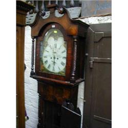 LONG CASED CLOCK - WILLIAM CLEGG - PAINTED AR...