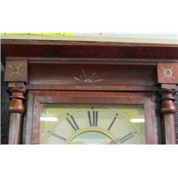 1800s Pillar Keywind Clock