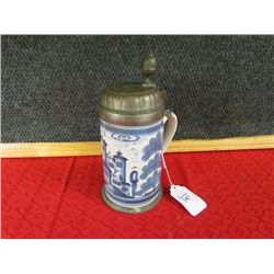 1739 Blue & White Tankard