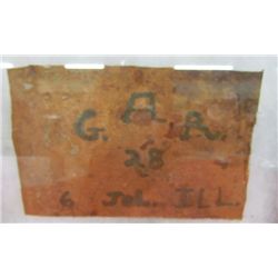 28th Civil War Reunion Flag - GAR July 6, 1893, Illinois