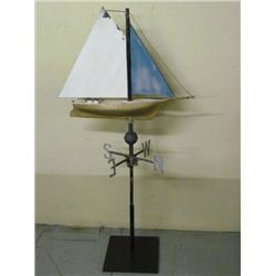 Copper Sailboat Weather vane