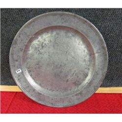 18th Century Townsend & Compton Pewter Charger