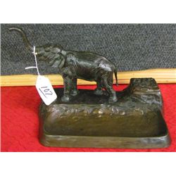 Bronze Elephant Ink Well