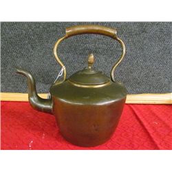 18th Century Brass Tea Kettle