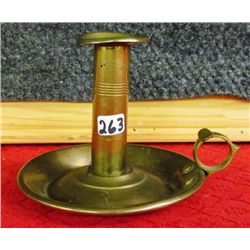 1800's Brass Push Up Candle Holder