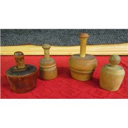 Four small Butter Molds