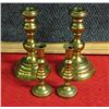 Image 1 : Two pairs - Brass Candlesticks
