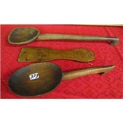 3 Wooden Kitchen Utensils