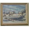 Image 1 : Oil on Canvas - Snow Scene