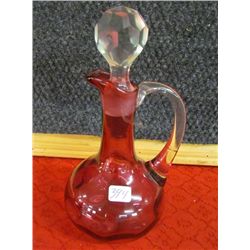 Fenton Inverted Thumbprint Decanter