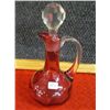 Image 1 : Fenton Inverted Thumbprint Decanter