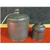 Image 1 : Pewter 2 piece Canister Set