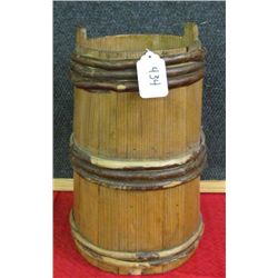 Twig Banded, Wooden Water Bucket