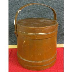 Wooden Ferkin with lid