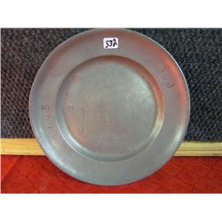 Pewter Wedding Plate