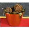 Image 1 : Brass Bucket with forged metal handle
